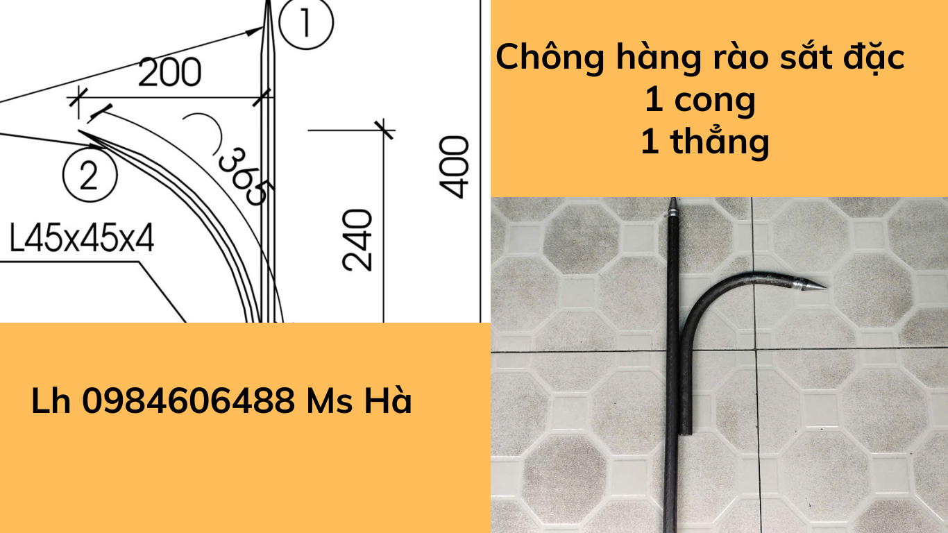 Chông Sắt Đặc Chông Hàng Rào
